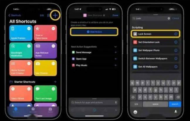 兴宁苹果14锁屏维修店分享iPhone14升级iOS16.4后如何创建锁屏快捷方式 
