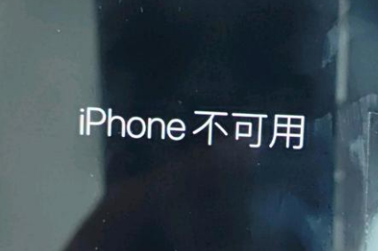 兴宁苹果服务网点分享锁屏界面显示“iPhone 不可用”如何解决 