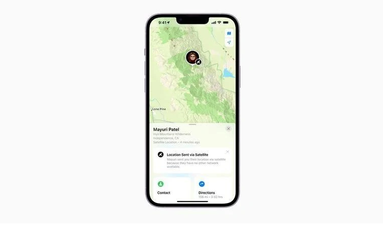 兴宁苹果14维修分享iPhone14系列中 FindMy功能通过卫星分享位置方法教程 