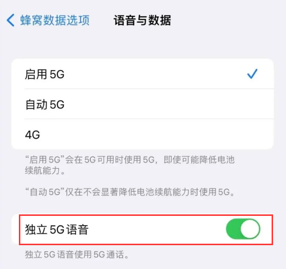 兴宁苹果14维修分享iPhone 14 Pro如何开启VoNR 