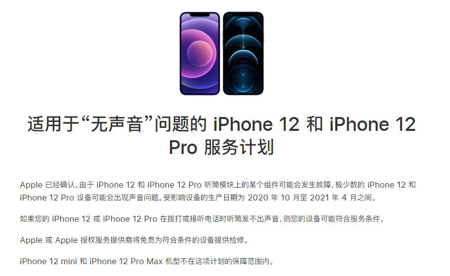 兴宁苹果手机维修分享iPhone 12/Pro 拨打或接听电话时无声音怎么办 